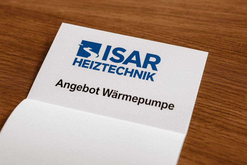 Angebot für eine Wärmepumpe
